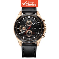 WLISTH Model S6139 WLISTH Model S6139 Jam Tangan Lelaki Kuarza Tiga Kronograf Bersadur Emas