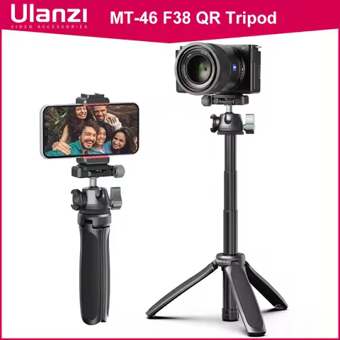 Ulanzi MT-47 MT-46 Metal Tripod With Arca Swiss Quick Release Plate Clamp Quick For DSLR SLR Camera 