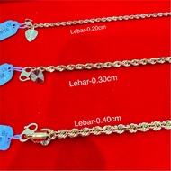 Rantai Tangan Pintal Emas 375