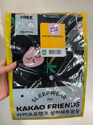 Kakao Friends Loungewear Female Free Size 夏天涼感睡衣系列 Apeach (黑色椰樹)
