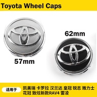 4pcs Car Wheel Center Hub Caps Cover Auto Emblem Badge Wheel Rim Cap Trim Care Accessories For Toyota Crown Avanz Hilux Passo Wish RAV4