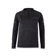 Karrimor Womens XLite Seamless Running Ladies 1/4 zip (Black Marl) - Sports Direct