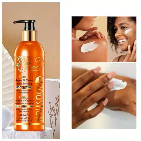 Moroccan Argan+Carrot Body Lotion Argan & Carrot Body Lotion 500ml Large Capacity Body Lotion Cream 