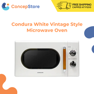 Condura White Vintage Style Microwave Oven