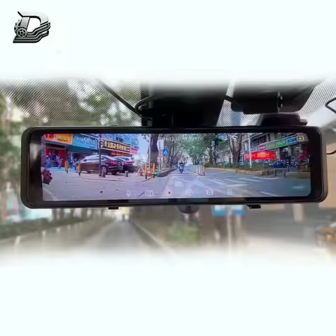 12'' Touch Screen Dashcam Mirror Wifi Dashcam 4k Front and Rear 2 Channel Car Dvr Dual Lens Smart 4k