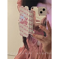 Flip Mirror Barbie Diamond Sticker Suitable for Samsung s23ultra Phone Case Silicone Leather Case s22+Girl Fun s21 Cartoon s20fe Shock-resistant note20/s10+All-Inclusive a54a53