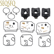 6H4-W0093 Carburetor Repair Kit 3 Sets For Yamaha Outboard 2T 40HP 50HP 6H4-W0093-02 6H4-W0093-03 6H