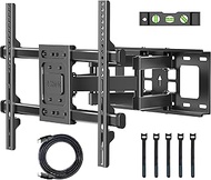 BONTEC Full Motion TV Wall Mount for 37-84 Inch LED LCD OLED Flat Curved TVs, Swivel Tilt Articulati