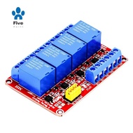 4 Channel Relay Module 5V 12V Board Shield with Optocoupler Isolation Relay Module Support High and 