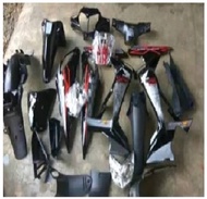 Fullset Cover Body Supra X 125 Batman + lampu depan belakang + sen + lis / Cover body supra x 125 Batman Full Set