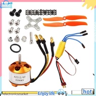 electron2212 2200KV Motor+30A ESC+6035 Propeller+Propeller Protector Electric Motor Kit for RC Airpl