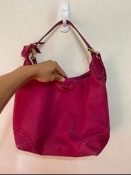 「 二手包 」 COACH 皮革手提斜背包（紫紅色）H13