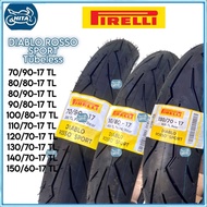 PIRELLI ROSSO SPORT TAYAR ORIGINAL 70/90-17 80/80-17 80/90-17 90/80-17 100/80-17 110/70-17 120/70-17