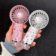 Kitty Cat Spray Mini Fan Handheld USB Rechargeable Fan Desktop Spray Fan Student Essential