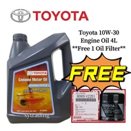 Toyota 10W-30 Premium Mineral 10W30 Engine Oil 4L + FREE Toyota Oil Filter ( FOC ) YZZA1 YZZA6 YZZE1