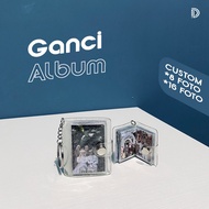 GANTUNGAN Custom Photo Keychain Album Mini size 1 inch 2 inch Waterproof