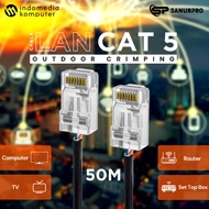 CAT LAN CABLE 5 OUTDOOR 50M OUTDOOR CRIMPING CAT LAN 5 CRIMPING 50M