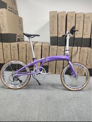 2024 新顏色車架 FNHON TORNADO DG2018 TIAGRA 10速 油剎 20吋 451 鋁合金 折叠車 送水架前後蛙燈叮叮