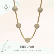 [Kedai Emas Gemilang] 400768 {YS} Diamond Gold Necklace (74Cm) (66.77g) [835 Gold]