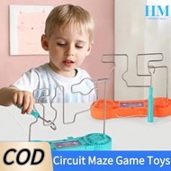 Circuit Maze Game Buzz Wire Kids Collision Electric Shock Toy DIY Science Experiment Education Toys