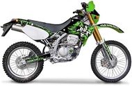 MDF MKLX2-C-GR-FF KLX250 (98-04) Graphic Kit, Front Fender Set, Bloody Model, Lime Green