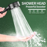 304 Stainless Steel Shower Head Pressure Shower Water Saving Shower Black Set Bathroom Shower
