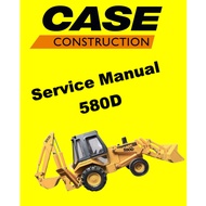 CASE 580D LOADER BACKOE SERVICE WORKSHOP MANUAL + PARTS CATALOGUE