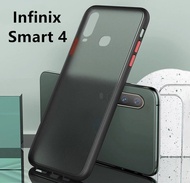 รุ่นใหม่ Case Infinix Smart 4 เคสกันกระแทก ปุ่มสีผิวด้าน ขอบนิ่มหลังแข็ง เคสโทรศัพท์ INFINIX SMART 4 พร้อมส่ง [ ส่งจากไทย ]