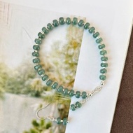 翡翠算盤珠碎銀手串(危地馬拉)