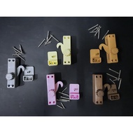 Plastic Folding Door Lock/ PVC Sliding Door Lock/ PVC Folding Door Lock/Washroom Toilet Bathroom Doo