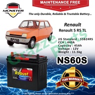Münster Robust MF CMF NS60S | 55B24RS (45AH) Car Battery Bateri Kereta for Renault 5 R5 TL 5TL