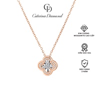 Dây chuyền nữ Caterina Diamond Necklace Rose Gold Diamond Set Chain Sour-leaf Clover DN002