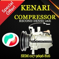PERODUA KENARI RECOND DENSO ND 06E COMPRESSOR/ KOMPRESOR (CAR AIRCOND SYSTEM)