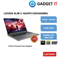 LENOVO LEGION SLIM 5 16AHP9 83DH000BMJ GAMING LAPTOP (RYZEN 7 8845HS,16GB,1TB SSD,16"WQXGA 165Hz,RTX