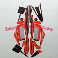 Yamaha f1zr caltex edition Black-orange Motorcycle Sticker