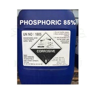 Phosphoric chemical 85.0% - 1 kg bottle - H3PO4 - Specialized in lowering PH of water used for seafo