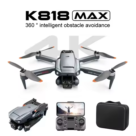K818 MAX Pro Fessional Brushless Drones Foldable FPV RC Drone Quadcopter For Beginners 360° Active O