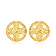 PRIMA ต่างหูทองคำ 99.9% Ixora Collection 111E4128-18