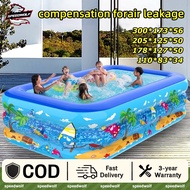 Inflatable Swimming Pool For Kids Swimming Pool Baby Swimming Pool Air Pump Family Size Swimming 游泳池