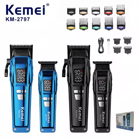 Kemei KM-2797 Salon Professional High-Aesthetic Hair Clipper, Cordless Professional Hair Trimmer, St