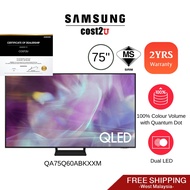 [Free Shipping] Samsung (75"/75 Inch) Q60AB QLED 4K Smart TV 2021 QA75Q60ABKXXM 75Q60A 75Q60AB 75 Inch TV Television 电视机