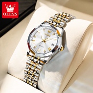 MALAYSIA....OLEVS Jam Tangan Perempuan Original Besi Wanita White Watch Women Ladies Watch Waterproo