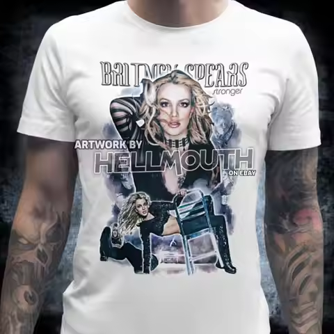 Britney Spears Stronger T Shirt Mens Women'S Sizes S Xxl Retro 2000 Art