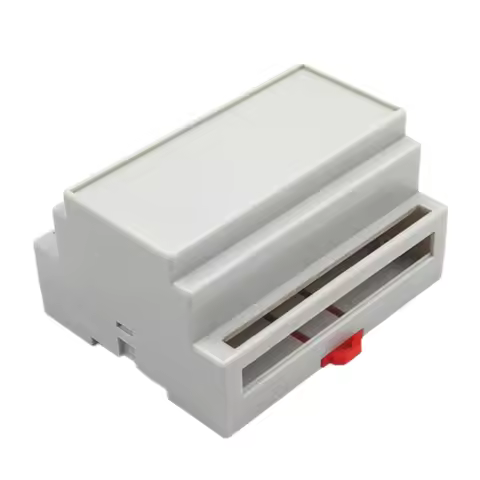 1pcs PLC DIN 35-Rail Electrical Shell Grid Isolation Module ABS Plastic Case 88x107x59mm 4-03-4 Junc