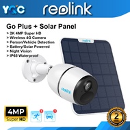 Reolink Go Plus 4MP 4G LTE + 6W Solar Panel IP Security CCTV Outdoor Wireless Sim Card CCTV Battery Powered Camera