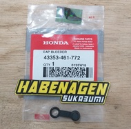 43353461772 cap bleeder tutup pembuangan minyak rem all varian motor honda cakram depan belakang bea