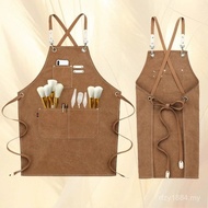 Overalls Art Gouache Bib Goat Long Painting Overalls Generate Oil Painting Apron Studio Style JVL3