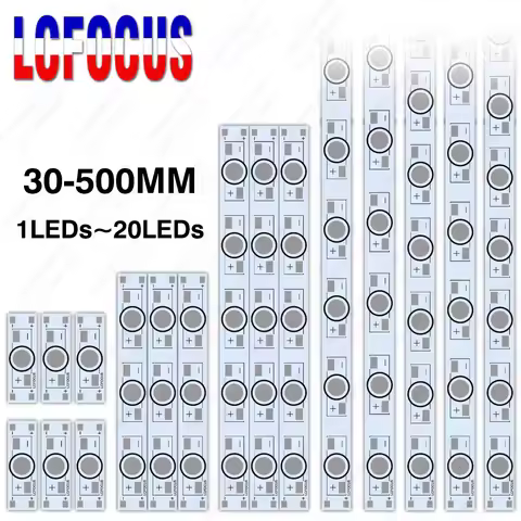 10pcs 1W 3W 5W LED Aluminum Base Plate 30mm 80mm 300mm 400mm 500mm PCB Circuit Board For 1 3 5 7 9 1
