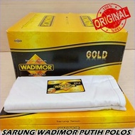 Wadimor Gold Sarung Tenun Wadimor Warna Putih Polos Asli Fashion Pria