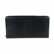 YSL BELLE JOUR黑色牛皮錢包金色五金